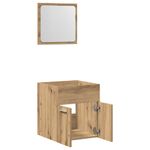 Casa si Gradina - Mobilier - Seturi de mobilier - Seturi baie - Set mobilier de baie, 2 piese, stejar artizanal, lemn prelucrat - Infinity.ro