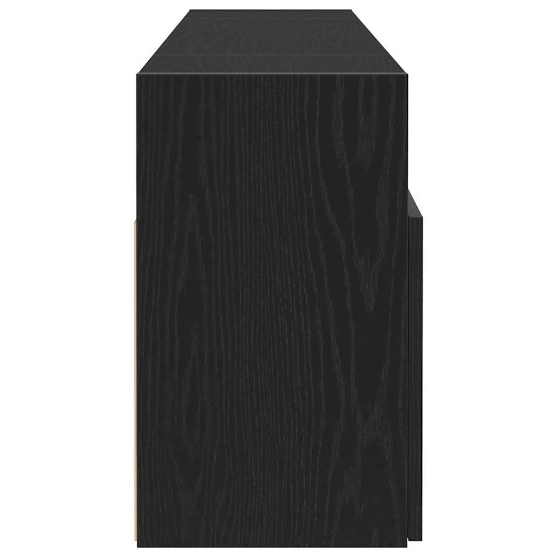Casa si Gradina - Mobilier - Comode si corpuri - Comode - Dulap TV cu LED stejar negru 120x30x50 cm lemn prelucrat - Infinity.ro