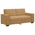 Casa si Gradina - Mobilier - Canapele si coltare - Canapele - Canapea cu 2 locuri, maro, 140 cm, catifea - Infinity.ro