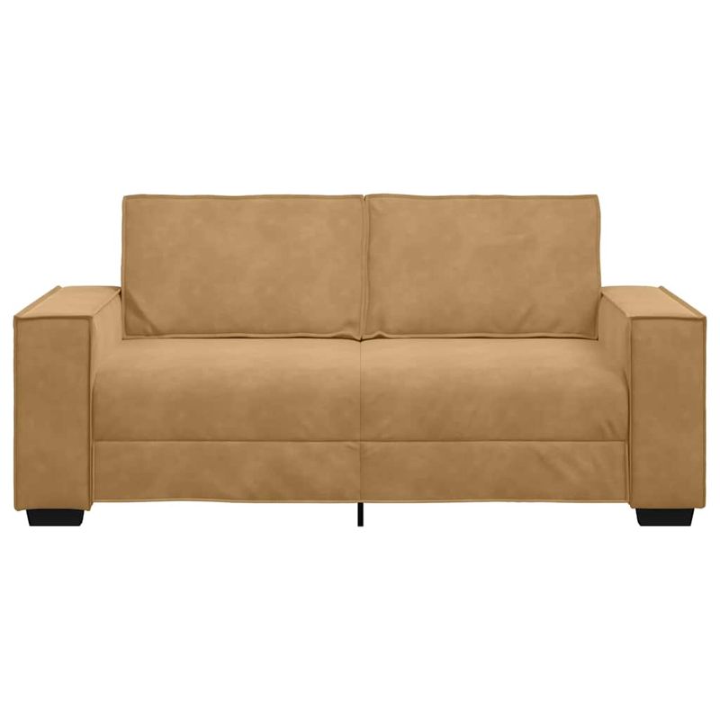 Casa si Gradina - Mobilier - Canapele si coltare - Canapele - Canapea cu 2 locuri, maro, 140 cm, catifea - Infinity.ro