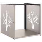 Casa si Gradina - Termice - Sobe, Seminee si accesorii - Accesorii seminee si sobe - Suport pentru lemne de foc 40x40x40 cm Otel pentru intemperii - Infinity.ro