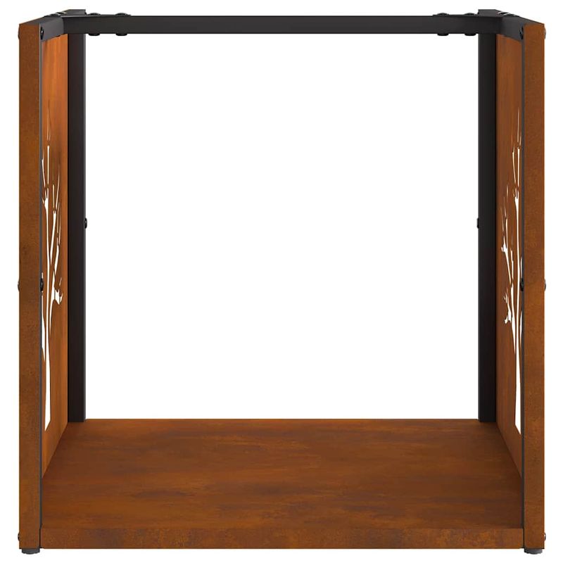 Casa si Gradina - Termice - Sobe, Seminee si accesorii - Accesorii seminee si sobe - Suport pentru lemne de foc 40x40x40 cm Otel pentru intemperii - Infinity.ro