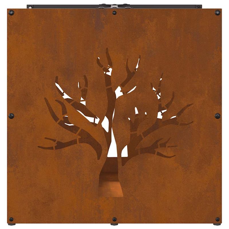 Casa si Gradina - Termice - Sobe, Seminee si accesorii - Accesorii seminee si sobe - Suport pentru lemne de foc 40x40x40 cm Otel pentru intemperii - Infinity.ro