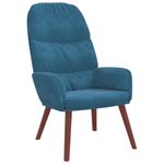 Casa si Gradina - Mobilier - Scaune si fotolii - Fotolii - Fotoliu de relaxare, albastru, catifea - Infinity.ro