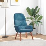 Casa si Gradina - Mobilier - Scaune si fotolii - Fotolii - Fotoliu de relaxare, albastru, catifea - Infinity.ro