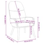 Casa si Gradina - Mobilier - Scaune si fotolii - Fotolii - Fotoliu de relaxare, albastru, catifea - Infinity.ro