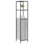 Casa si Gradina - Mobilier - Mobilier baie - Corpuri baie - Dulap de baie cu rafturi Gri Sonoma 36x35x165 cm - Infinity.ro