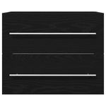 Casa si Gradina - Mobilier - Seturi de mobilier - Seturi baie - Dulap pentru chiuveta de baie stejar negru lemn prelucrat - Infinity.ro