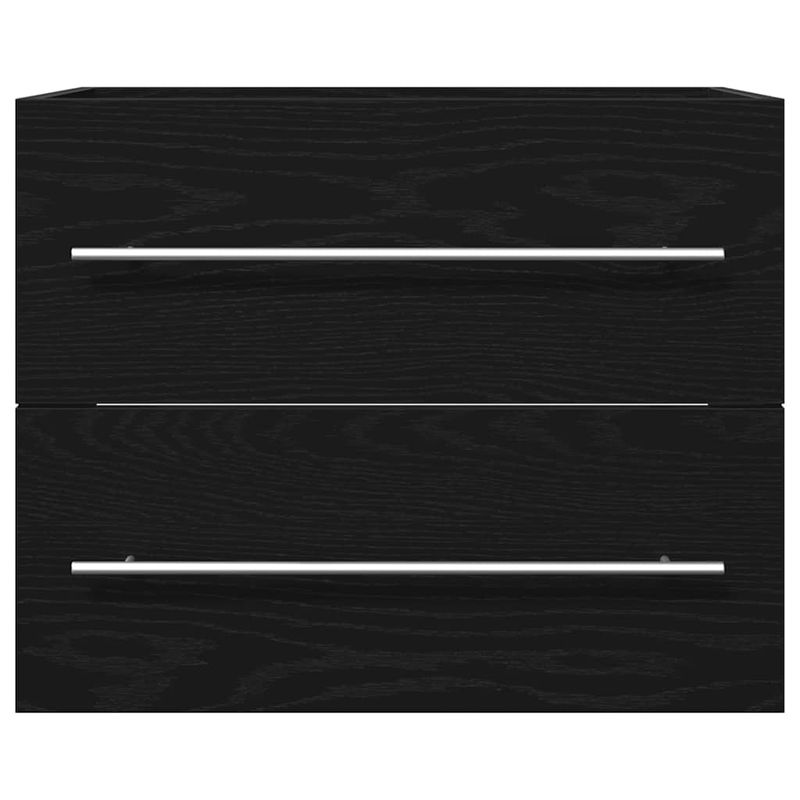 Casa si Gradina - Mobilier - Seturi de mobilier - Seturi baie - Dulap pentru chiuveta de baie stejar negru lemn prelucrat - Infinity.ro