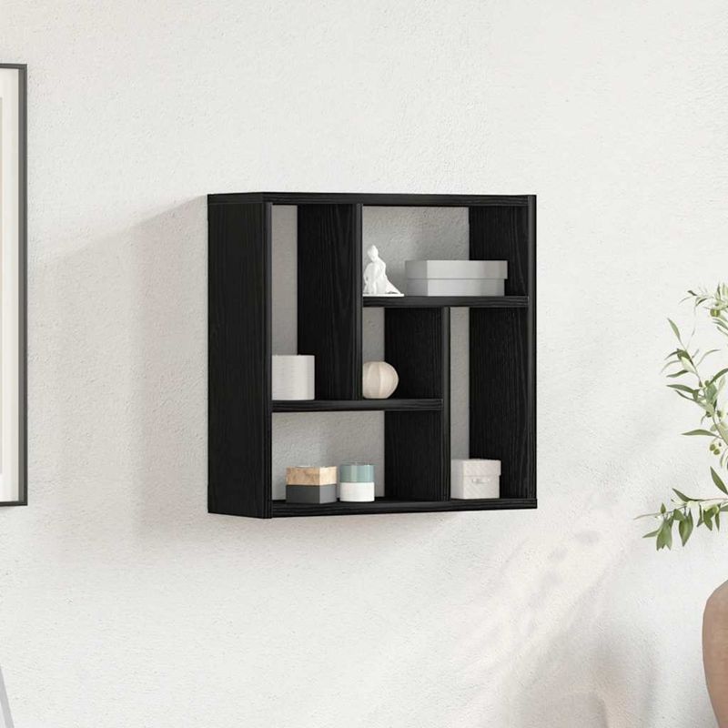 Casa si Gradina - Mobilier - Biblioteci si rafturi - Rafturi - Raft de perete Stejar negru 45x16x45 cm Lemn prelucrat - Infinity.ro