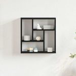 Casa si Gradina - Mobilier - Biblioteci si rafturi - Rafturi - Raft de perete Stejar negru 45x16x45 cm Lemn prelucrat - Infinity.ro