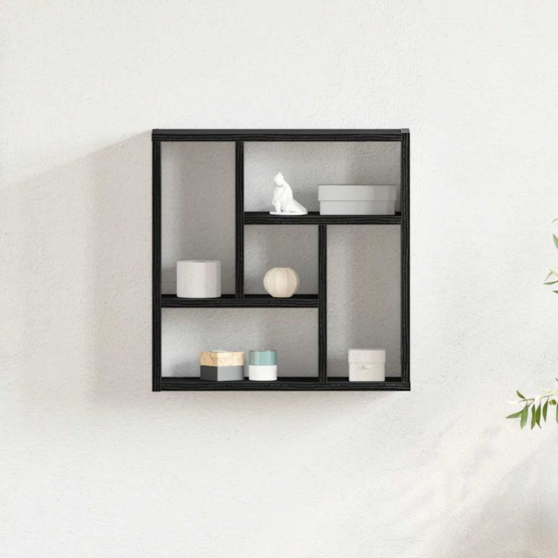 Casa si Gradina - Mobilier - Biblioteci si rafturi - Rafturi - Raft de perete Stejar negru 45x16x45 cm Lemn prelucrat - Infinity.ro