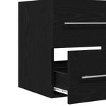 Casa si Gradina - Mobilier - Seturi de mobilier - Seturi baie - Dulap pentru chiuveta de baie stejar negru lemn prelucrat - Infinity.ro