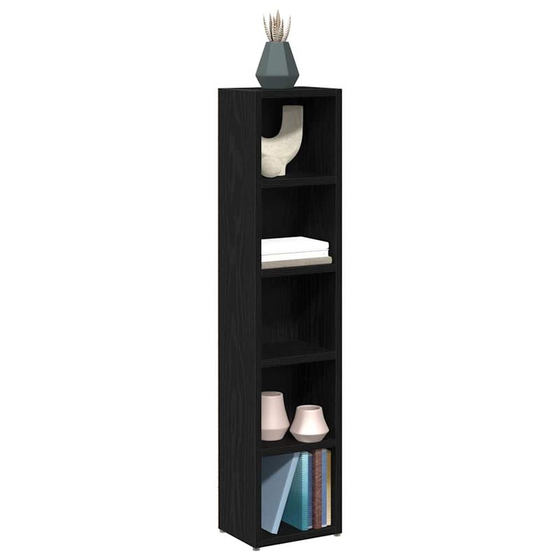 Casa si Gradina - Mobilier - Dulapuri si sifoniere - Dulapuri - Dulapuri CD-uri 2 buc Stejar negru 21x16x93,5 cm Lemn prelucrat - Infinity.ro