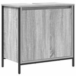 Casa si Gradina - Mobilier - Mobilier baie - Corpuri baie - Dulap pentru lavoar baie gri Sonoma 60x34,5x60 cm - Infinity.ro