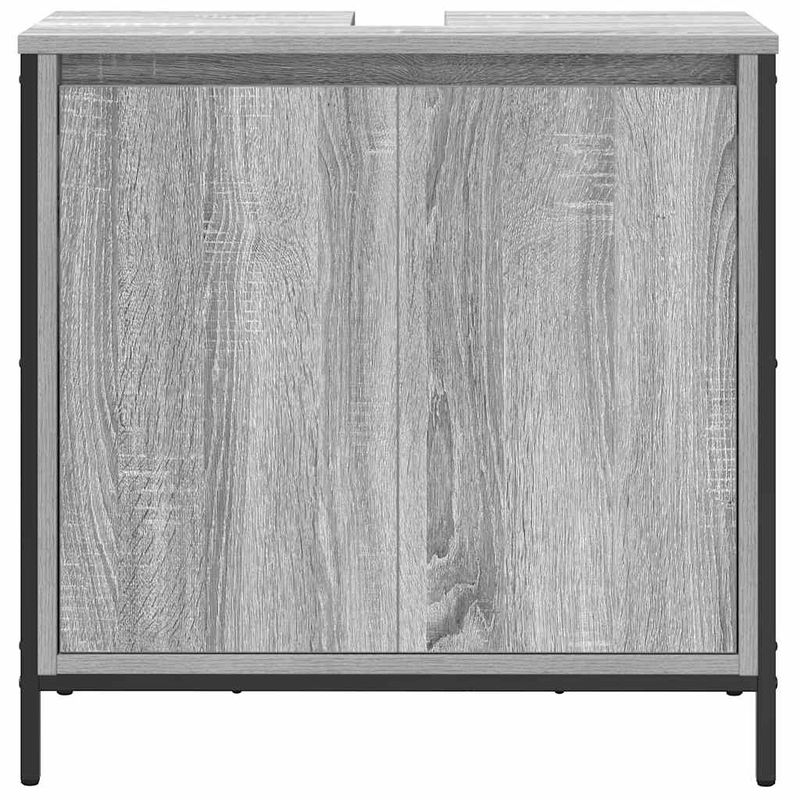Casa si Gradina - Mobilier - Mobilier baie - Corpuri baie - Dulap pentru lavoar baie gri Sonoma 60x34,5x60 cm - Infinity.ro