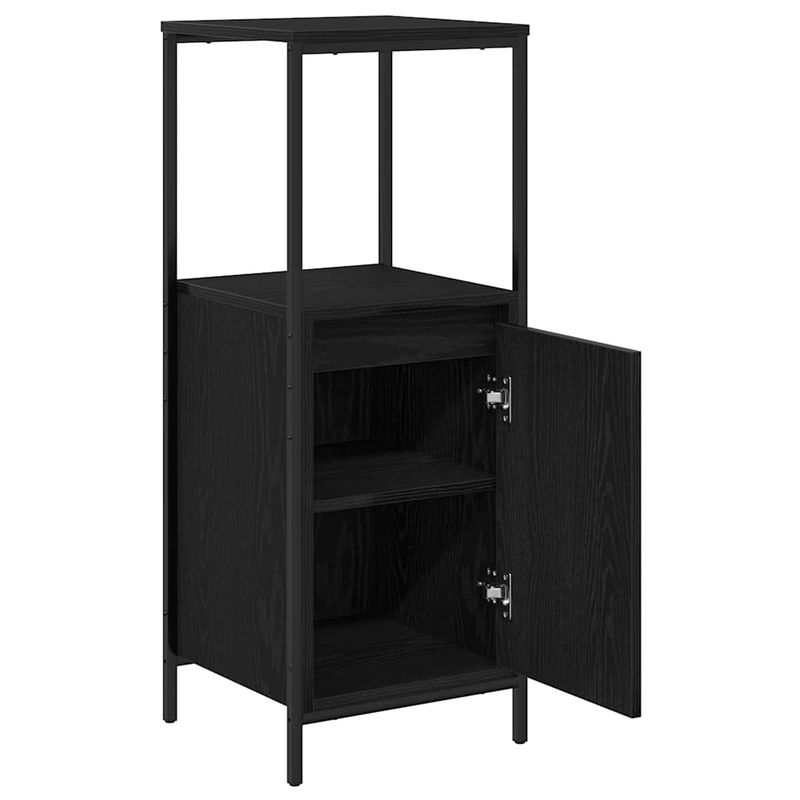 Casa si Gradina - Mobilier - Mobilier baie - Corpuri baie - Dulap de baie cu rafturi Stejar negru 36x35x95 cm - Infinity.ro