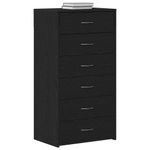 Casa si Gradina - Mobilier - Comode si corpuri - Comode - Bufeta cu 6 sertare Stejar negru 50x34x96 cm Lemn prelucrat - Infinity.ro