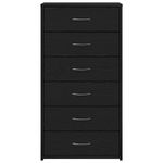 Casa si Gradina - Mobilier - Comode si corpuri - Comode - Bufeta cu 6 sertare Stejar negru 50x34x96 cm Lemn prelucrat - Infinity.ro