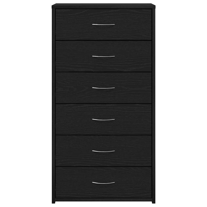 Casa si Gradina - Mobilier - Comode si corpuri - Comode - Bufeta cu 6 sertare Stejar negru 50x34x96 cm Lemn prelucrat - Infinity.ro