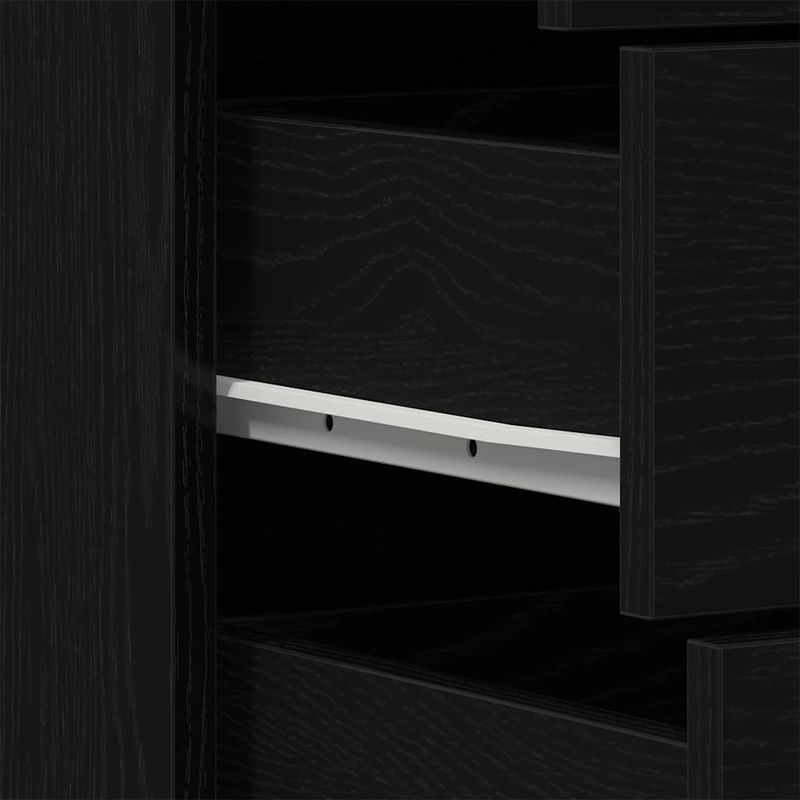 Casa si Gradina - Mobilier - Comode si corpuri - Comode - Bufeta cu 6 sertare Stejar negru 50x34x96 cm Lemn prelucrat - Infinity.ro