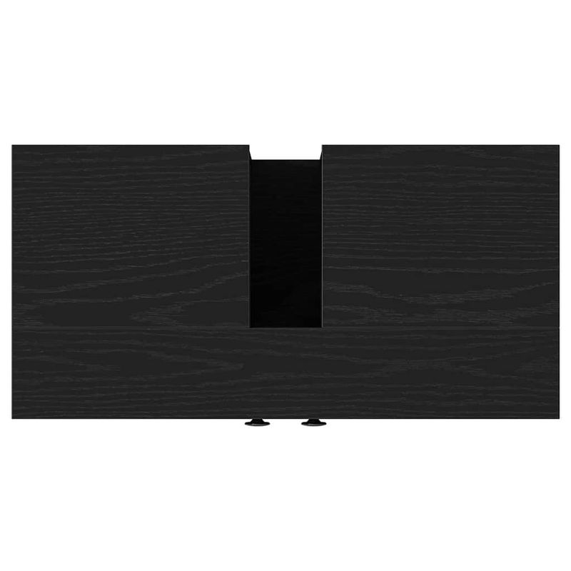 Casa si Gradina - Mobilier - Mobilier baie - Comode baie - Comoda pentru chiuveta de baie stejar negru lemn prelucrat - Infinity.ro