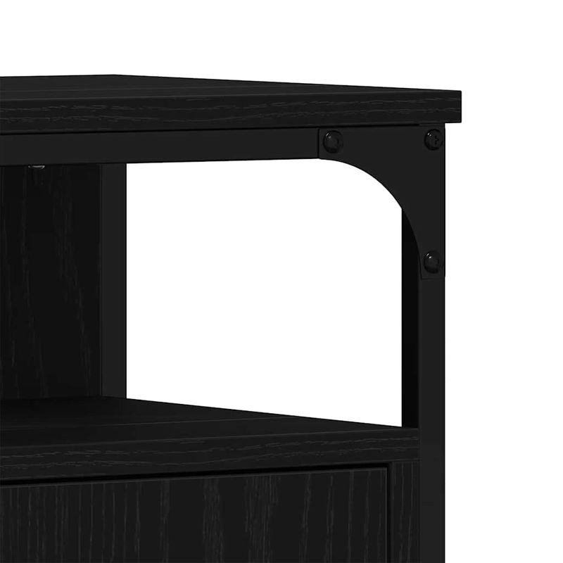 Casa si Gradina - Mobilier - Mobilier baie - Comode baie - Comoda pentru chiuveta de baie stejar negru lemn prelucrat - Infinity.ro
