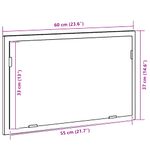 Casa si Gradina - Mobilier - Mobilier baie - Oglinzi baie - Oglinda de baie cu lumini LED, stejar negru, 60x8,5x37 cm - Infinity.ro