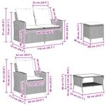 Casa si Gradina - Gradina si terasa - Mobilier exterior - Seturi mobila gradina - Set canapele de gradina cu perne, 6 piese, bej, poliratan - Infinity.ro