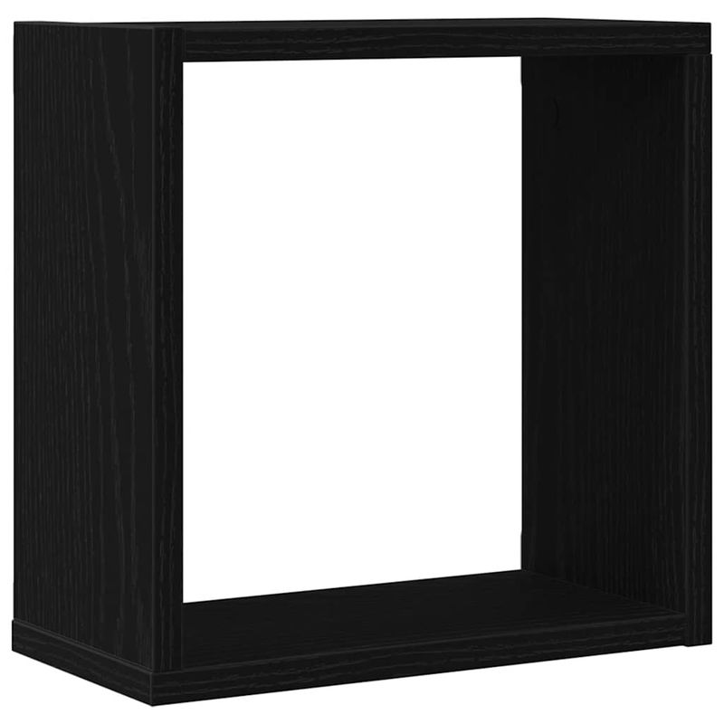 Casa si Gradina - Mobilier - Biblioteci si rafturi - Rafturi - Rafturi de perete cub 4 buc. stejar negru, 30x15x30 cm lemn - Infinity.ro