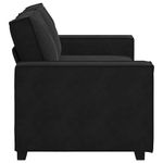 Casa si Gradina - Mobilier - Canapele si coltare - Canapele - Canapea cu 2 locuri, negru, 140 cm, catifea - Infinity.ro
