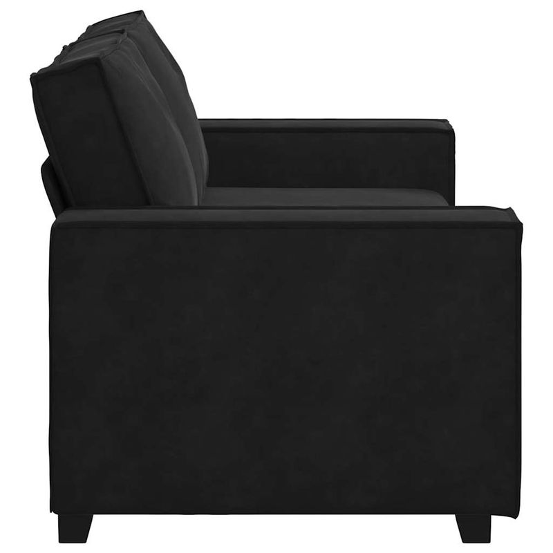 Casa si Gradina - Mobilier - Canapele si coltare - Canapele - Canapea cu 2 locuri, negru, 140 cm, catifea - Infinity.ro