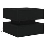 Casa si Gradina - Mobilier - Mese si birouri - Masute de cafea - Masuta de cafea cu lumini LED Stejar negru 50x50x40 cm - Infinity.ro