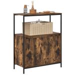 Casa si Gradina - Mobilier - Mobilier baie - Corpuri baie - Dulap de baie cu rafturi stejar afumat 76,5x35x95 cm - Infinity.ro