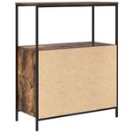 Casa si Gradina - Mobilier - Mobilier baie - Corpuri baie - Dulap de baie cu rafturi stejar afumat 76,5x35x95 cm - Infinity.ro