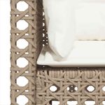 Casa si Gradina - Gradina si terasa - Mobilier exterior - Canapele si fotolii gradina - Canapele de colt de gradina cu perne, 2 buc., bej, poliratan, model 2x colțar (cu sculptură) - Infinity.ro