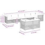 Casa si Gradina - Gradina si terasa - Mobilier exterior - Seturi mobila gradina - Set canapele de gradina, 9 piese, cu perne, bej, poliratan - Infinity.ro