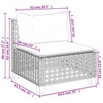 Casa si Gradina - Gradina si terasa - Mobilier exterior - Seturi mobila gradina - Set canapele de gradina, 9 piese, cu perne, bej, poliratan - Infinity.ro