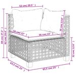 Casa si Gradina - Gradina si terasa - Mobilier exterior - Seturi mobila gradina - Set canapele de gradina, 9 piese, cu perne, bej, poliratan - Infinity.ro