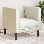 Casa si Gradina - Mobilier - Scaune si fotolii - Fotolii - Fotoliu Chesterfield, crem, catifea - Infinity.ro