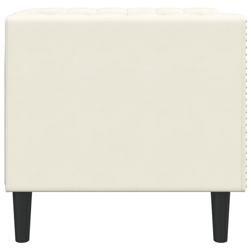 Casa si Gradina - Mobilier - Scaune si fotolii - Fotolii - Fotoliu Chesterfield, crem, catifea - Infinity.ro