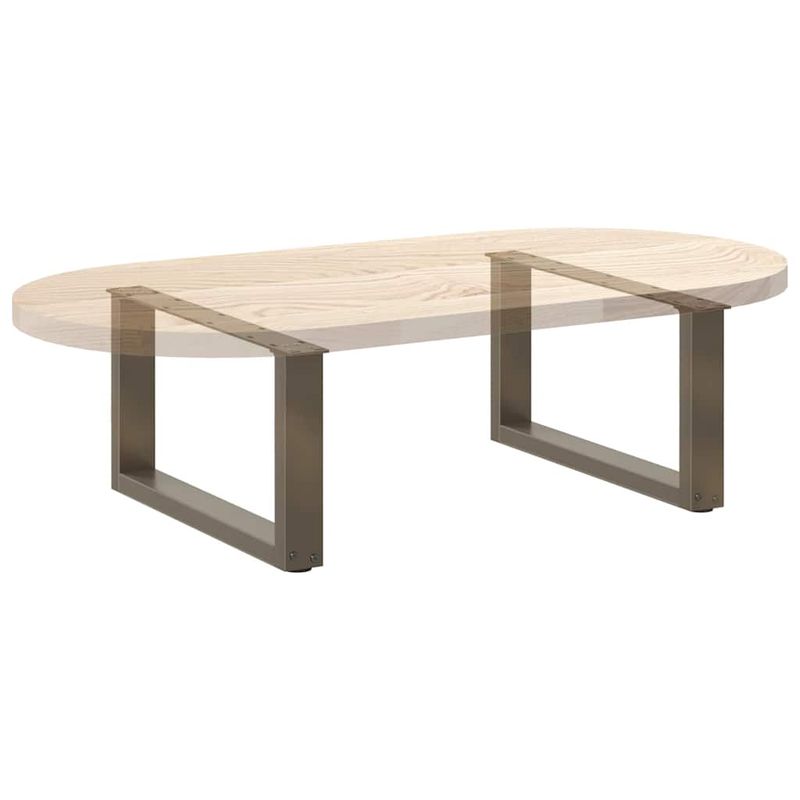 Casa si Gradina - Mobilier - Feronerie si accesorii mobila - Picioare pentru masa cafea in forma U 2 buc Otel natural Otel - Infinity.ro