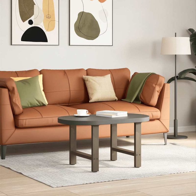 Casa si Gradina - Mobilier - Feronerie si accesorii mobila - Picioare masuta de cafea Otel natural 2 buc 60x(42-43) cm Otel - Infinity.ro