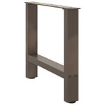 Casa si Gradina - Mobilier - Feronerie si accesorii mobila - Picioare masuta de cafea Otel natural 2 buc 60x(42-43) cm Otel - Infinity.ro
