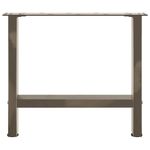 Casa si Gradina - Mobilier - Feronerie si accesorii mobila - Picioare masuta de cafea Otel natural 2 buc 60x(42-43) cm Otel - Infinity.ro