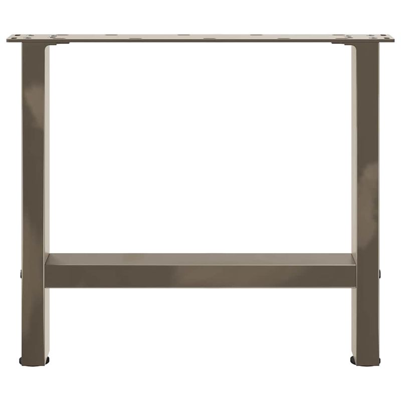 Casa si Gradina - Mobilier - Feronerie si accesorii mobila - Picioare masuta de cafea Otel natural 2 buc 60x(42-43) cm Otel - Infinity.ro
