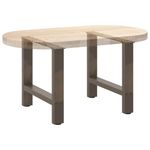 Casa si Gradina - Mobilier - Feronerie si accesorii mobila - Picioare masuta de cafea Otel natural 2 buc 60x(42-43) cm Otel - Infinity.ro