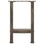 Casa si Gradina - Mobilier - Feronerie si accesorii mobila - Picioare masuta de cafea Otel natural 2 buc 38x(42-43) cm Otel - Infinity.ro