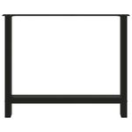 Casa si Gradina - Mobilier - Feronerie si accesorii mobila - Picioare masuta de cafea Negru 2 buc 90x(72-73) cm Otel - Infinity.ro