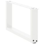 Casa si Gradina - Mobilier - Feronerie si accesorii mobila - Picioare masuta de cafea in forma de U 2 buc Alb Otel - Infinity.ro